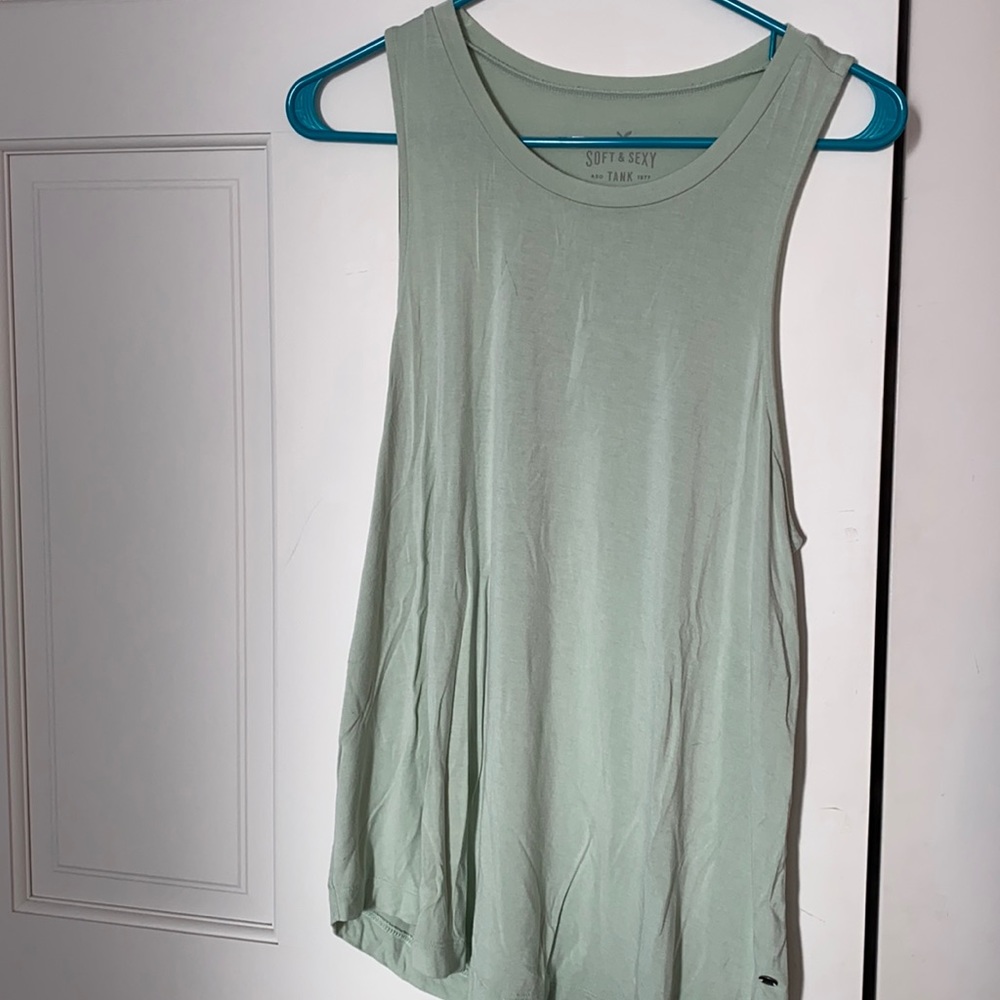 American Eagle Soft & Sexy mint green tank top